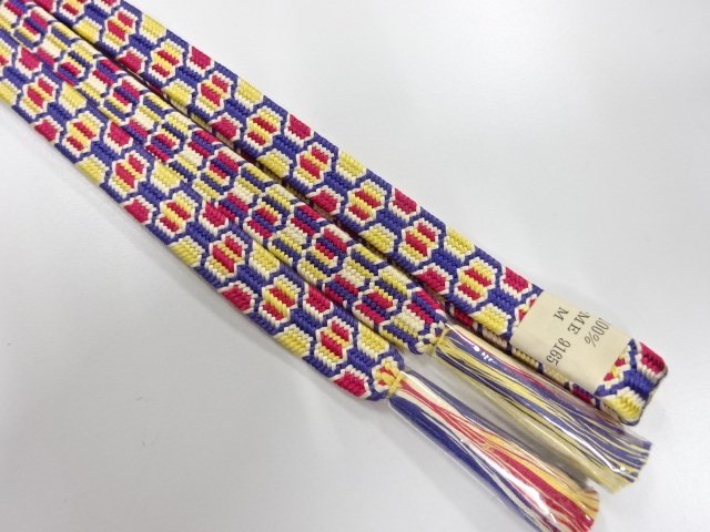  大特価品　未使用品　正絹　手組帯締め